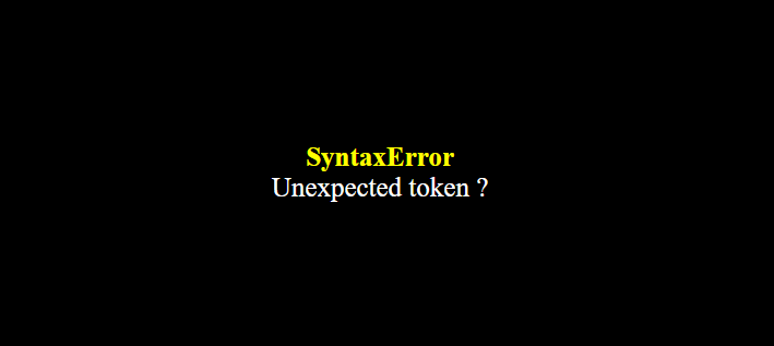 Syntaxerror